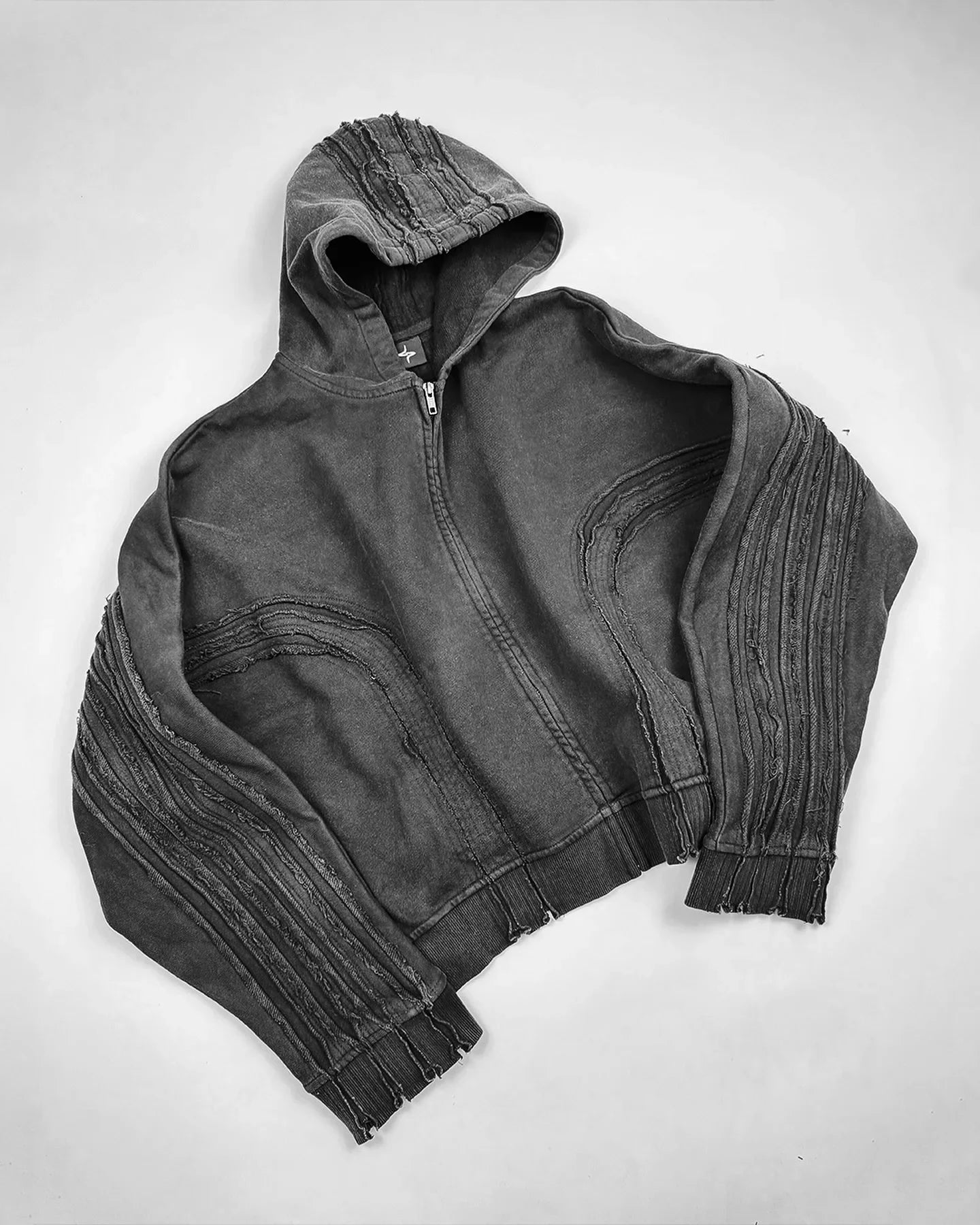 Hip Hop Y2K Patchwork Sweatshirt – Gothic Cross Edition
