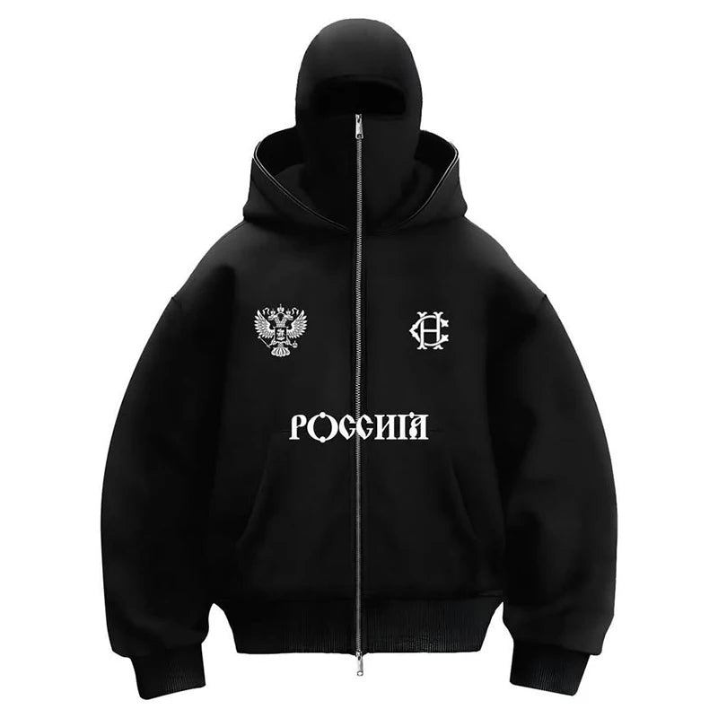 Balaclava Sweatshirt with Letters and Design β Hooligan Edition
