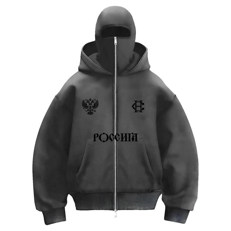 Balaclava Sweatshirt with Letters and Design β Hooligan Edition