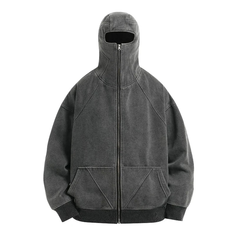 Y2K Balaclava “Hero” Sweatshirt – Hip Hop Streetwear Style
