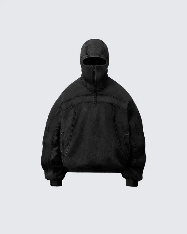 Y2K Balaclava “Hero” Sweatshirt – Hip Hop Streetwear Style