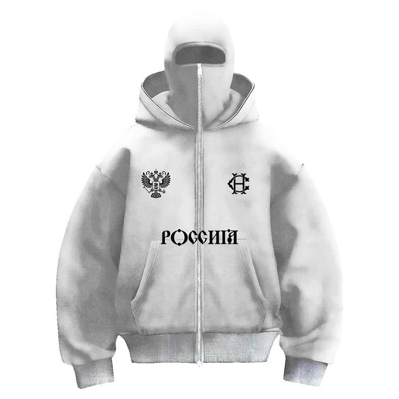 Balaclava Sweatshirt with Letters and Design β Hooligan Edition