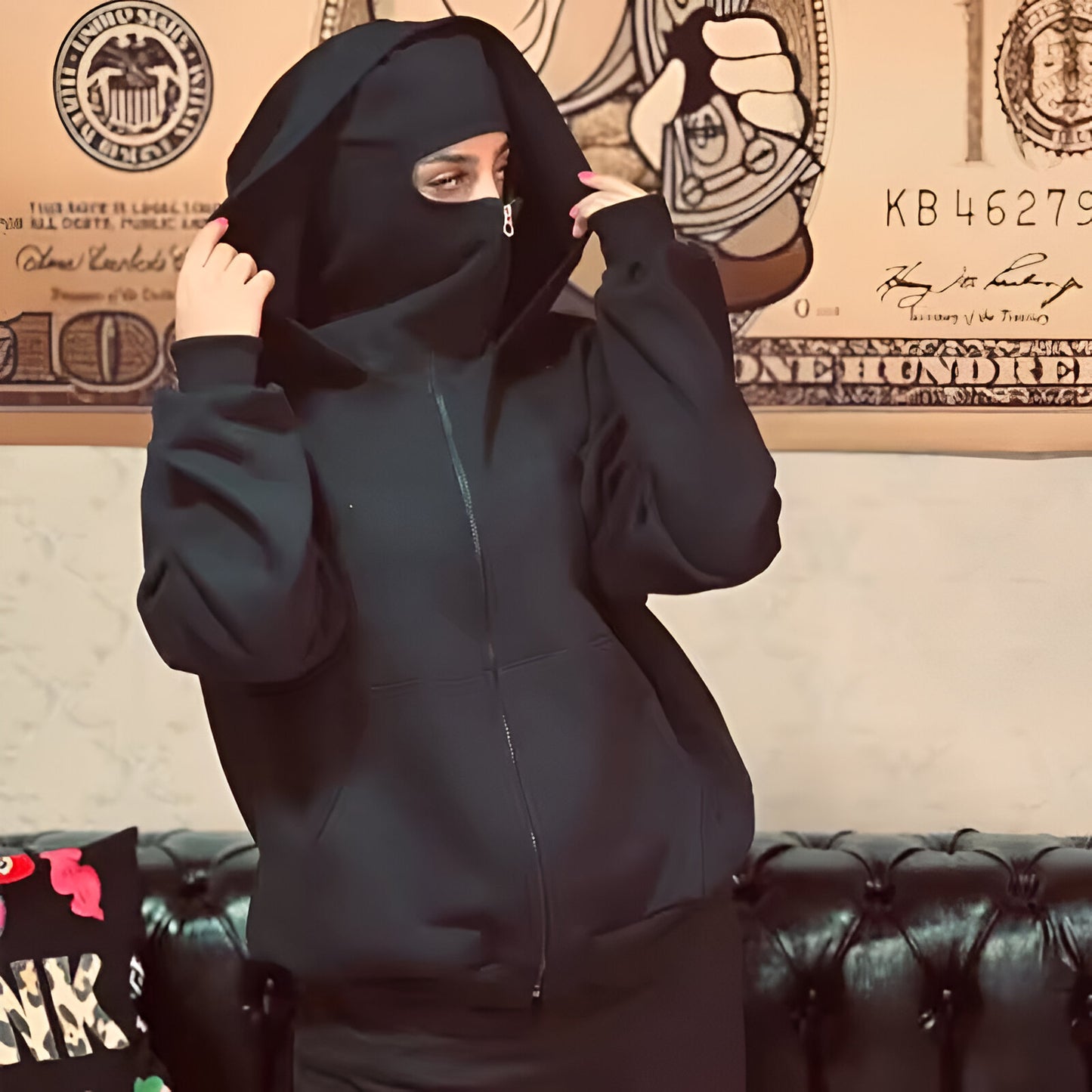 Sudadera Balaclava Ninja – Estilo Japonés Streetwear