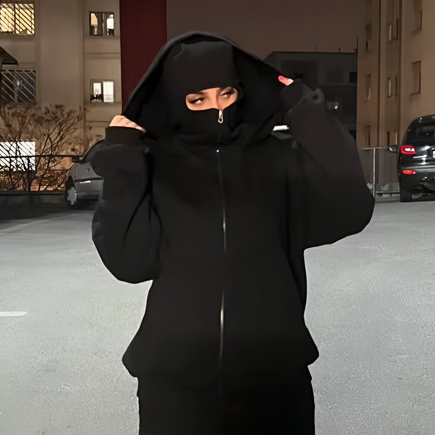 Sudadera Balaclava Ninja – Estilo Japonés Streetwear