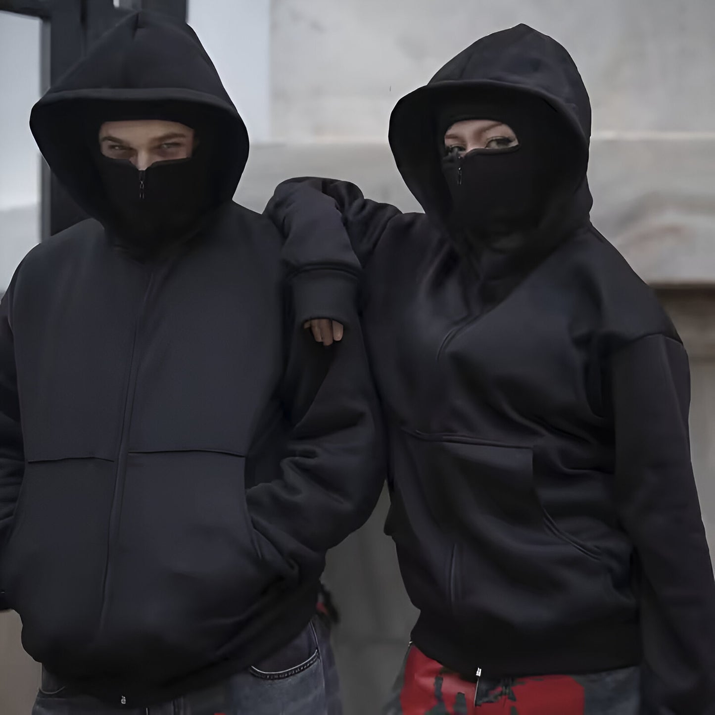 Sudadera Balaclava Ninja – Estilo Japonés Streetwear